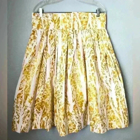 Handmade Yellow Mustard White Skirt Large? - Picture 2 of 10